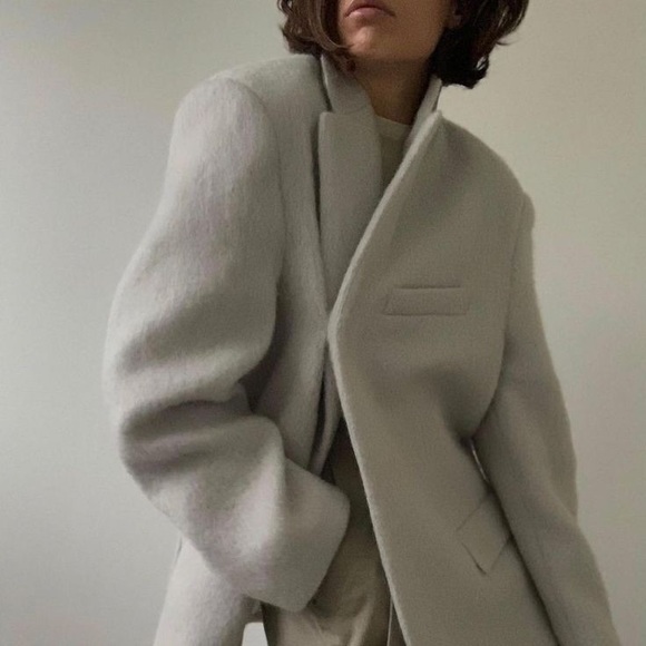 FRANKIE SHOP MABEL BLAZER, 2 boutons manquants OS oversize - Picture 11 of 12